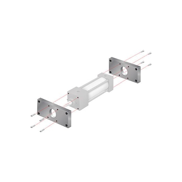 Alpha Technologies Aignep USA MF1/MF2 Flow Mount Kit 3-1/4" Bore NFPA Cylinder MF12325 - main